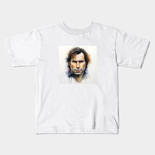 digital sketch with John Travolta Kids T-Shirt